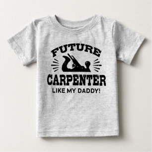 Camiseta Para Bebê Futuro Carpinteiro Como Meu Pai