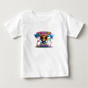 Camiseta Para Bebê Futuro CEO em Treinamento Crianças T-Shirt
