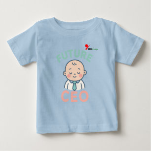 Camiseta Para Bebê "Futuro CEO" Lindo Bebê Chefe Executivo