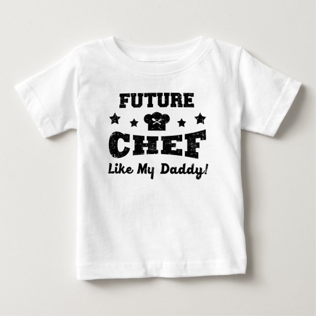 CAMISETA PARA BEBÊ FUTURO CHEF COMO O MEU PAI! (Frente)