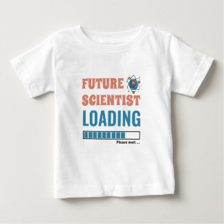 Camiseta Para Bebê Futuro Cientista Carregando Unisex Personalizado E