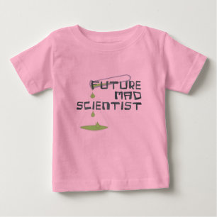 Camiseta Para Bebê Futuro Cientista Louco