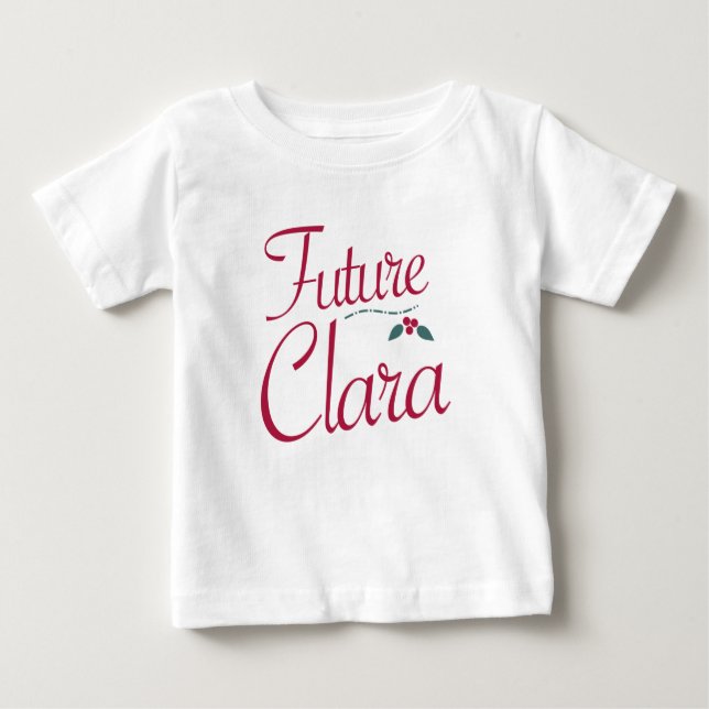 Camiseta Para Bebê Futuro Clara Nutcracker (Frente)