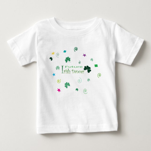Camiseta Para Bebê Futuro diafragma irlandês (Frente)