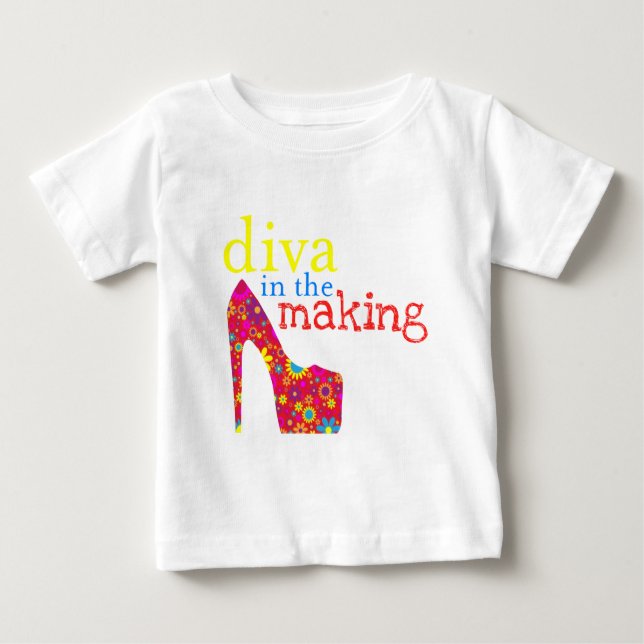 Camiseta Para Bebê Futuro diva baby tshirt (Frente)