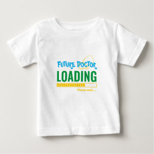 Camiseta Para Bebê Futuro Doutor Carregando Unisex Personalizado Engr
