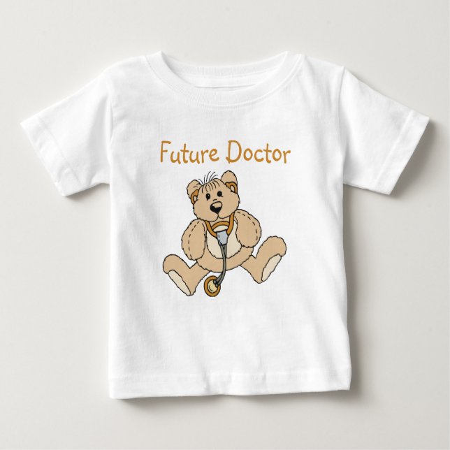 Camiseta Para Bebê Futuro Doutor T-Shirt (Frente)