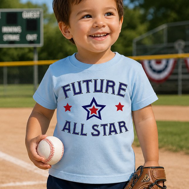 Camiseta Para Bebê Futuro Esportivo Todos Estrelas (Future All Star Toddler T-shirt)