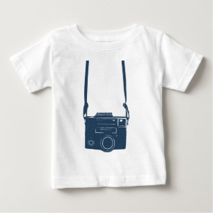 Camiseta Para Bebê Futuro Fotógrafo Criança Câmera Orgânica