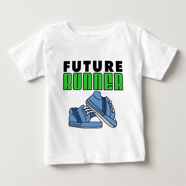 Camiseta Para Bebê Futuro Garoto Corredor (Frente)