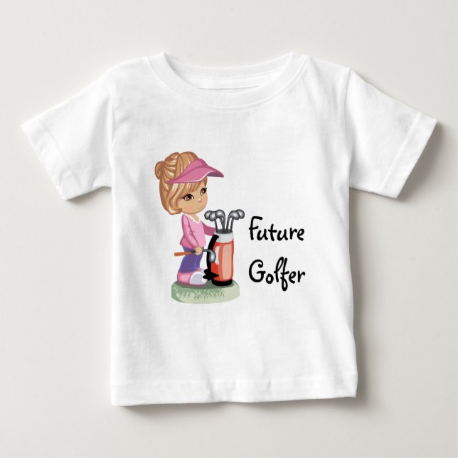 Camiseta Para Bebê Futuro Golfista (Frente)