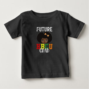 Camiseta Para Bebê Futuro Graduada de HBCU Graduação Faculdade Preta