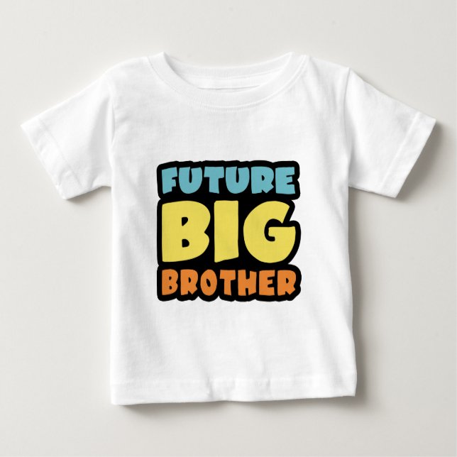 Camiseta Para Bebê Futuro Grande Irmão (Frente)