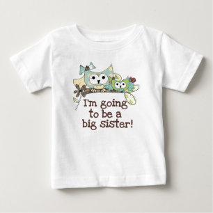 Camiseta Para Bebê Futuro Irmã Grande