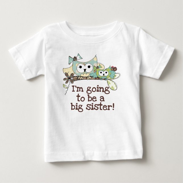 Camiseta Para Bebê Futuro Irmã Grande (Frente)