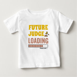 Camiseta Para Bebê Futuro Juiz Carregando Trendy Personalizado Unisex