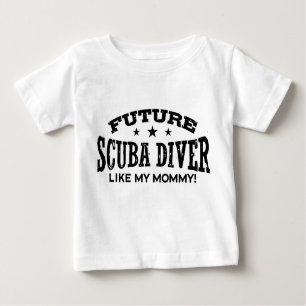 Camiseta Para Bebê Futuro mergulhador