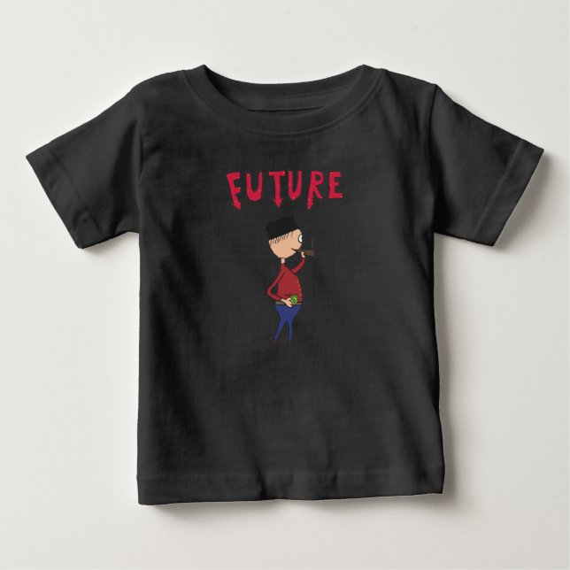 Camiseta Para Bebê Futuro Milionário (Frente)