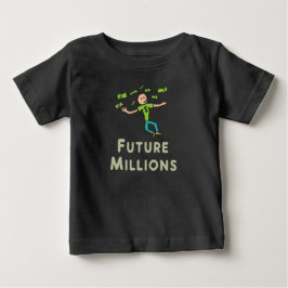 Camiseta Para Bebê Futuro Milionário (Milhões)