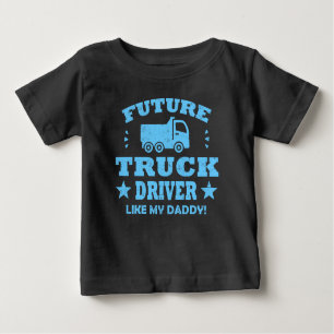 CAMISETA PARA BEBÊ FUTURO MOTORISTA COMO O MEU PAI!