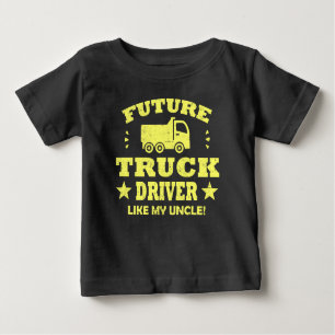 CAMISETA PARA BEBÊ FUTURO MOTORISTA COMO O MEU TIO!