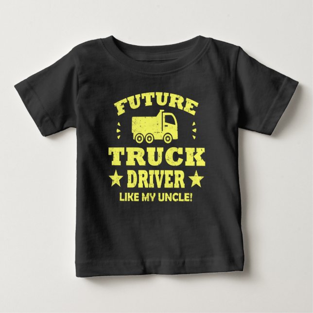 CAMISETA PARA BEBÊ FUTURO MOTORISTA COMO O MEU TIO! (Frente)