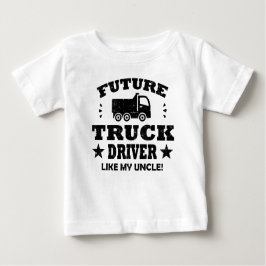 CAMISETA PARA BEBÊ FUTURO MOTORISTA COMO O MEU TIO!