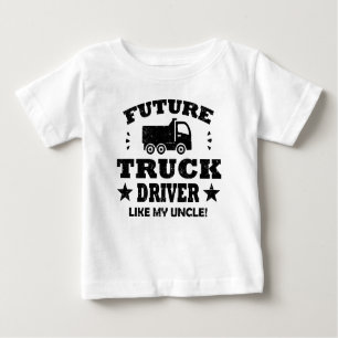 CAMISETA PARA BEBÊ FUTURO MOTORISTA COMO O MEU TIO!