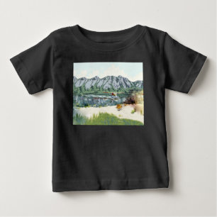 Camiseta Para Bebê Futuro Piloto Hoodie