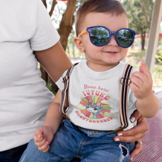 Camiseta Para Bebê Futuro quebra-coração
