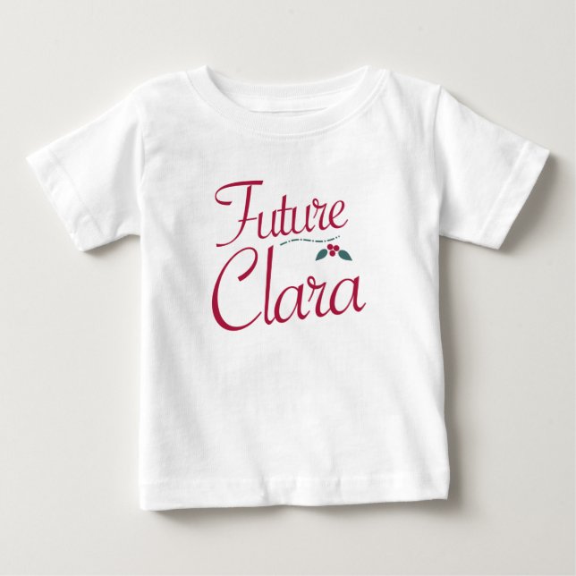 Camiseta Para Bebê Futuro Quebra-Nozes Clara (Frente)