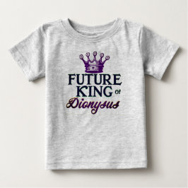 Camiseta Para Bebê Futuro Rei de Dioníso Bebê Romper Mardi Gras