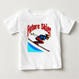 Camiseta Para Bebê Futuro Skier