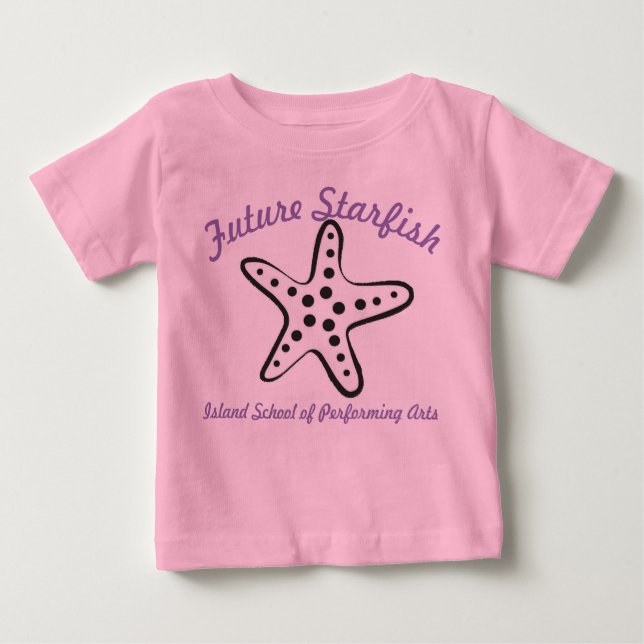Camiseta Para Bebê Futuro Starfish Baby (Frente)
