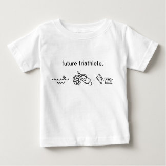 Camiseta Para Bebê futuro triathlete.