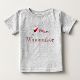 Camiseta Para Bebê Futuro Vinicultor Bebê Amante de Vinho Divertido
