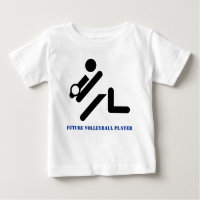 Futuro voleibol preto, azul personalizado