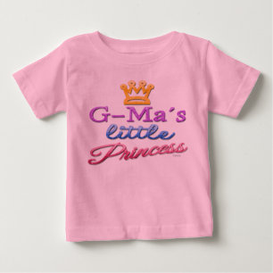 Camiseta Para Bebê G-Mãe Princesa Bebê Toddler
