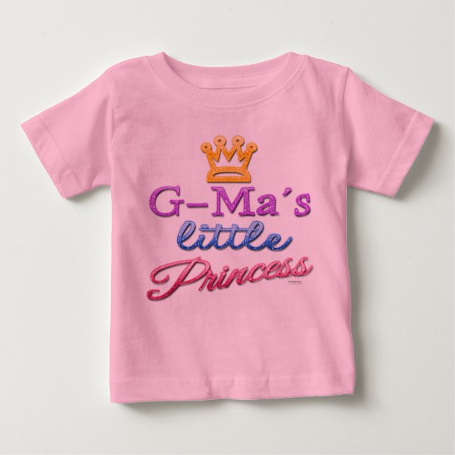 Camiseta Para Bebê G-Mãe Princesa Bebê Toddler (Frente)