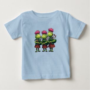 Camiseta Para Bebê Gaiteros para a Ceia de Burns Cardos Escoceses