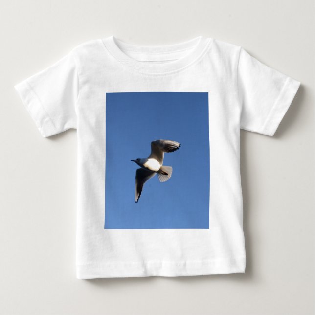 Camiseta Para Bebê Gaivota-pequena (Frente)