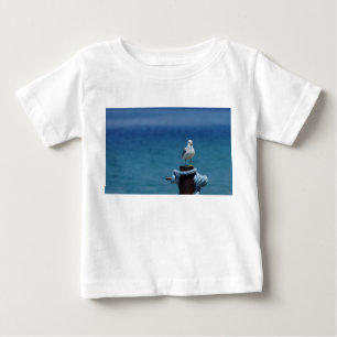 Camiseta Para Bebê Gaivotas Paraíso Em Mackinac