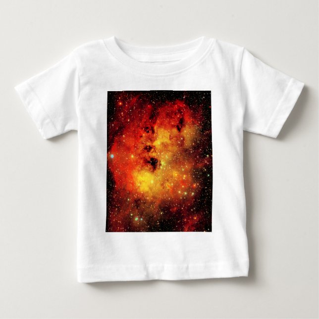 Camiseta Para Bebê Galáxia ao Fogo (Frente)