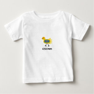 Camiseta Para Bebê Galinha