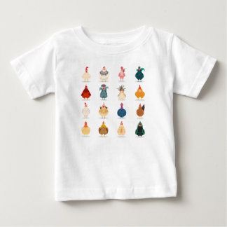 Camiseta Para Bebê Galinha
