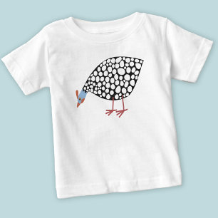 Camiseta Para Bebê Galinha da Guiné