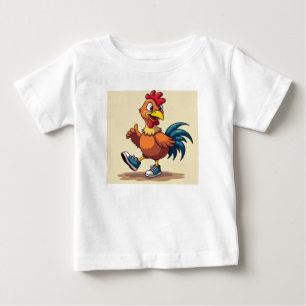 Camiseta Para Bebê Galinha desportiva