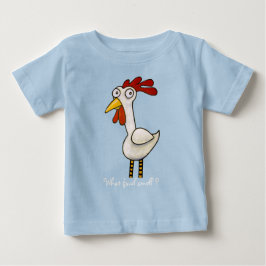 Camiseta Para Bebê Galinha engraçada