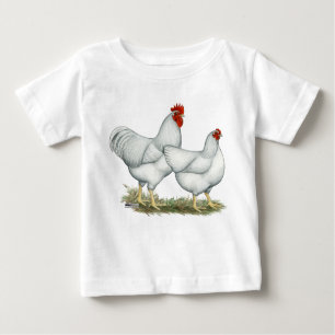 Camiseta Para Bebê Galinhas White Rock