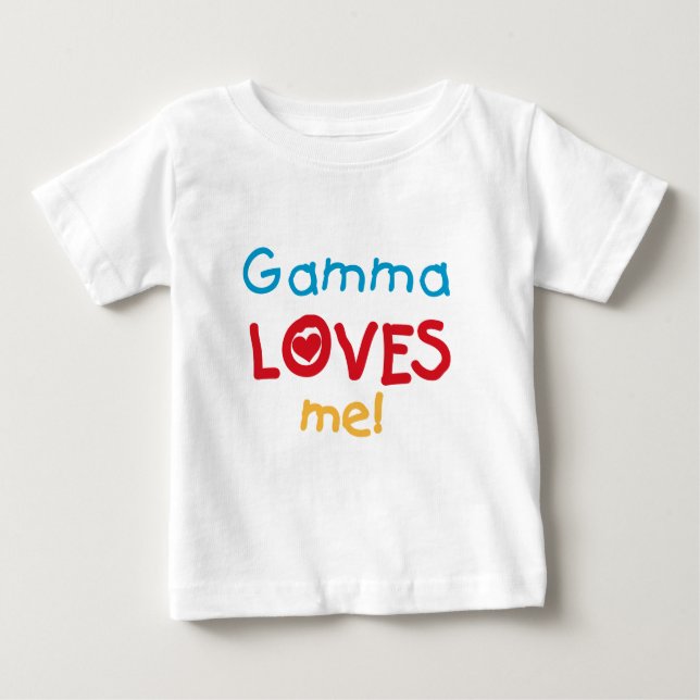 Camiseta Para Bebê Gama me ama T-shirts e presentes (Frente)